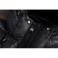 Doudoune noire longue pour femme avec capuche