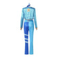 Costume de scène avec veste courte et pantalon bicolore