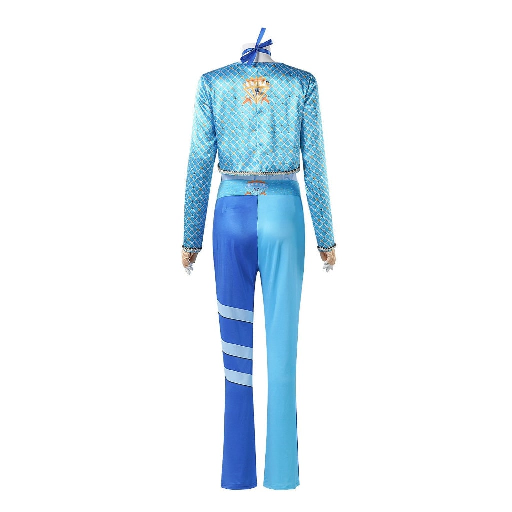 Costume de scène avec veste courte et pantalon bicolore
