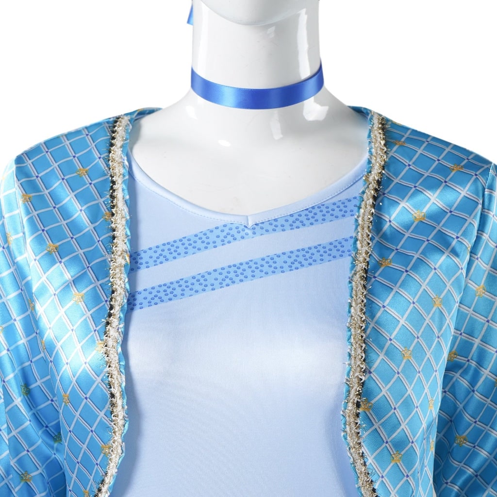 Costume de scène avec veste courte et pantalon bicolore