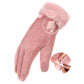 Gants chauffants rechargeables avec poignets en fausse fourrure