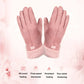 Gants chauffants rechargeables avec poignets en fausse fourrure