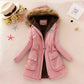 Manteau à capuche pour femme avec doublure polaire
