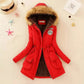 Manteau à capuche pour femme avec doublure polaire