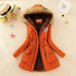 Manteau à capuche pour femme avec doublure polaire