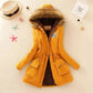 Manteau à capuche pour femme avec doublure polaire