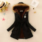 Manteau à capuche pour femme avec doublure polaire