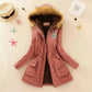 Manteau à capuche pour femme avec doublure polaire