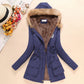 Manteau à capuche pour femme avec doublure polaire