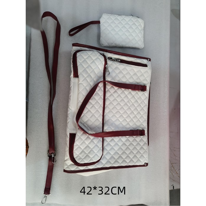 Sac-repas isotherme matelassé avec pochette assortie