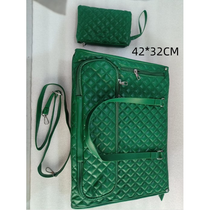 Sac-repas isotherme matelassé avec pochette assortie