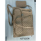 Sac-repas isotherme matelassé avec pochette assortie