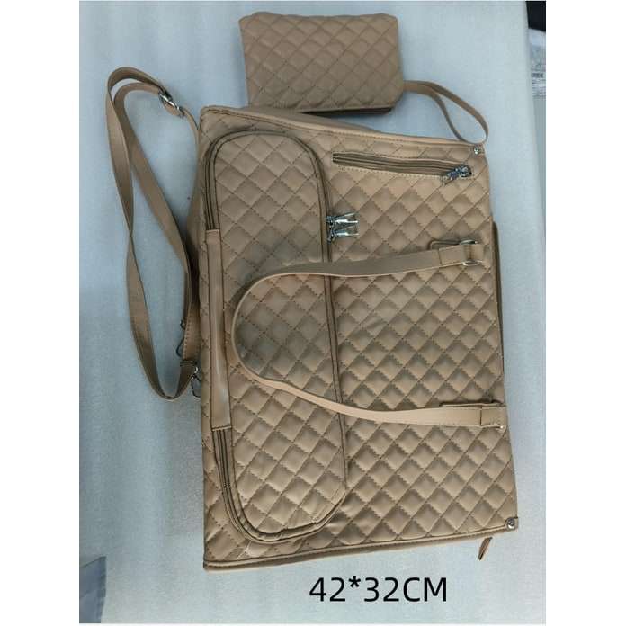Sac-repas isotherme matelassé avec pochette assortie