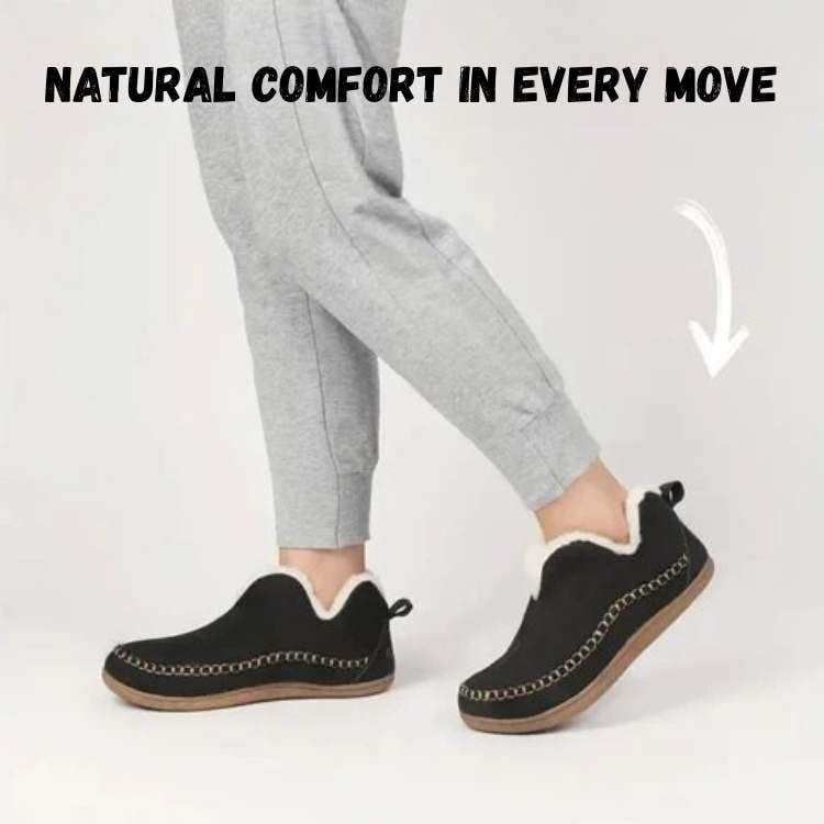 Chaussons bottines pour femme avec doublure polaire