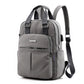 Sac à dos de voyage en nylon pour femme avec port USB
