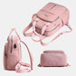 Sac à dos de voyage en nylon pour femme avec port USB