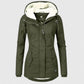 Veste d'hiver pour femme avec doublure polaire et capuche réglable