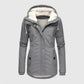 Veste d'hiver pour femme avec doublure polaire et capuche réglable
