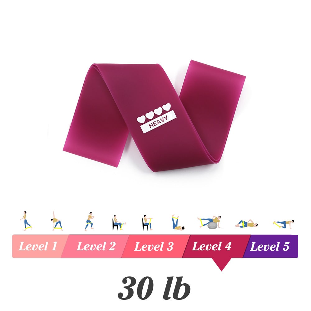 Bandes de résistance en latex pour exercices, 600 × 50 mm