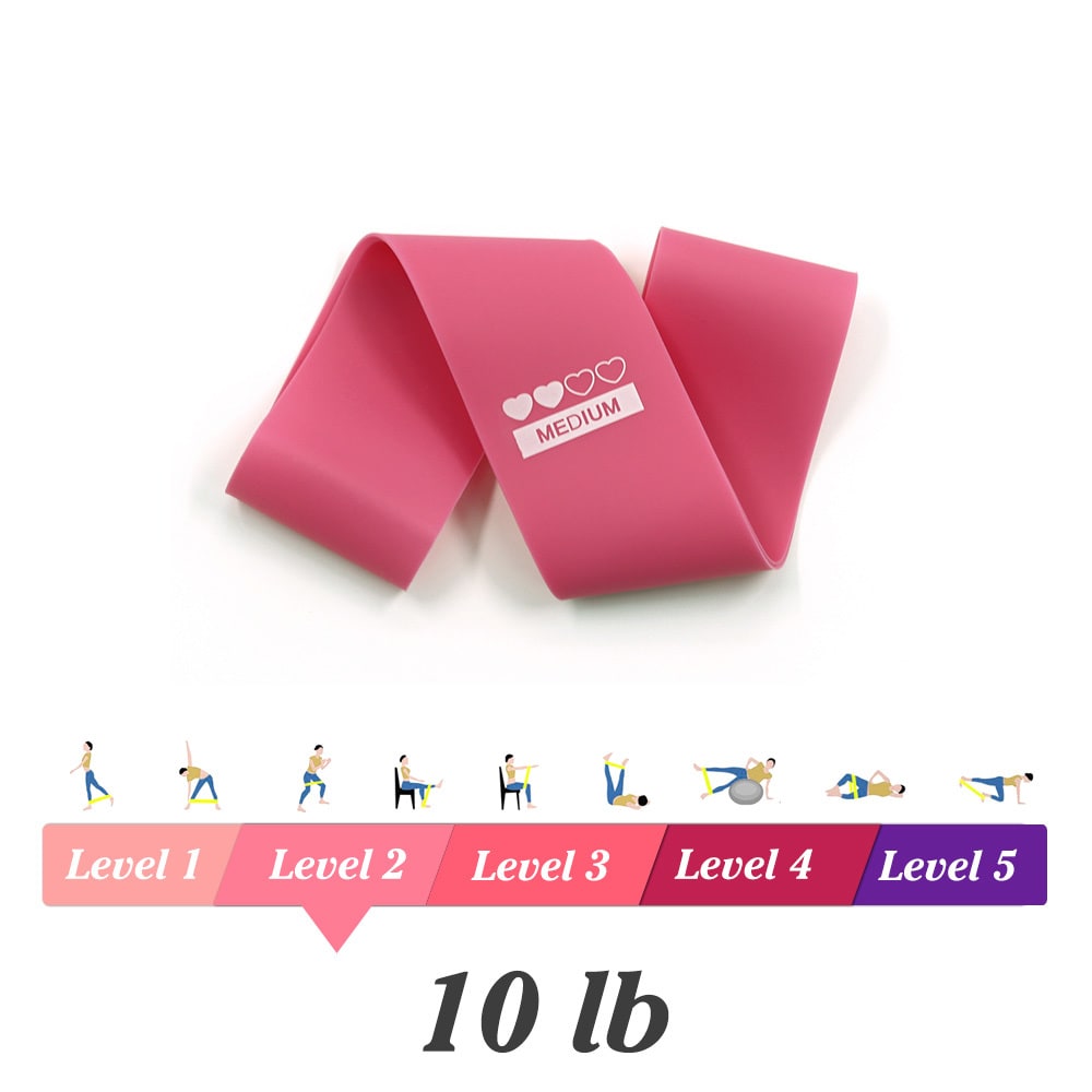 Bandes de résistance en latex pour exercices, 600 × 50 mm