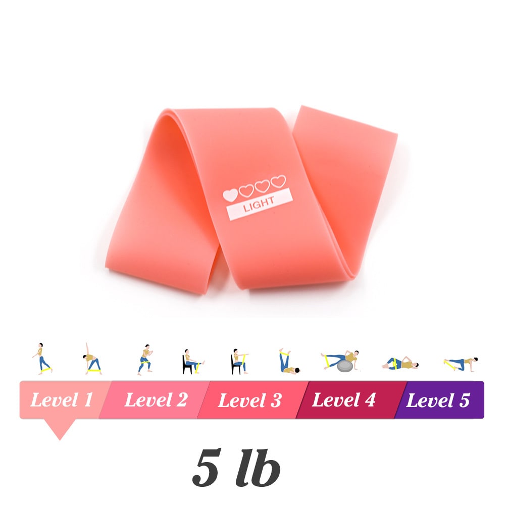 Bandes de résistance en latex pour exercices, 600 × 50 mm