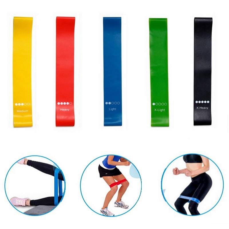 Bandes de résistance en latex pour exercices, 600 × 50 mm
