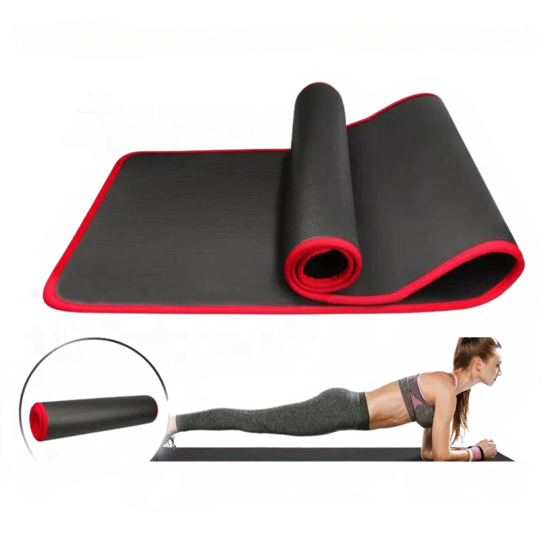 Tapis de yoga en mousse de 10 mm à surface antidérapante