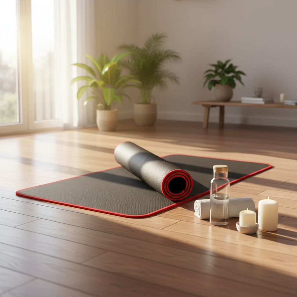 Tapis de yoga en mousse de 10 mm à surface antidérapante