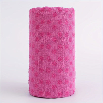 Serviette de yoga antidérapante en microfibre, 183 × 63 cm