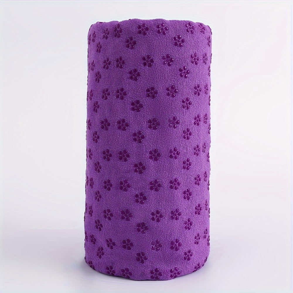 Serviette de yoga antidérapante en microfibre, 183 × 63 cm