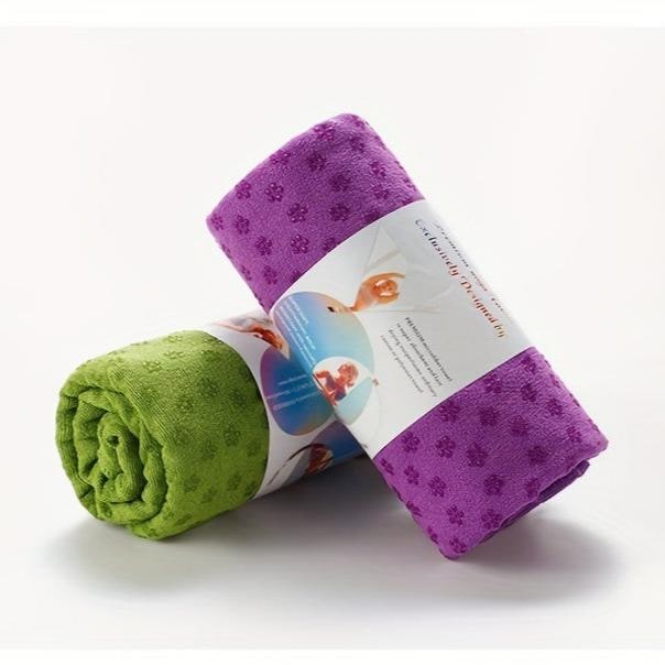Serviette de yoga antidérapante en microfibre, 183 × 63 cm