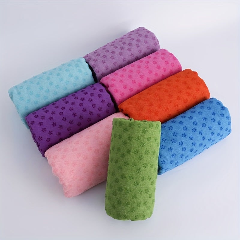 Serviette de yoga antidérapante en microfibre, 183 × 63 cm