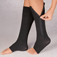 Chaussettes de compression à fermeture éclair et bout ouvert