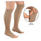 Chaussettes de compression à fermeture éclair et bout ouvert